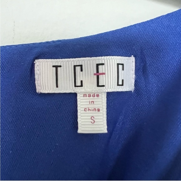 TCEC Double Layered Ruffle Hem Bodysuit | Blue | Size S | Women - Picture 5 of 7